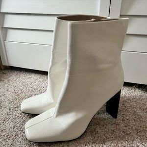White go-go boots